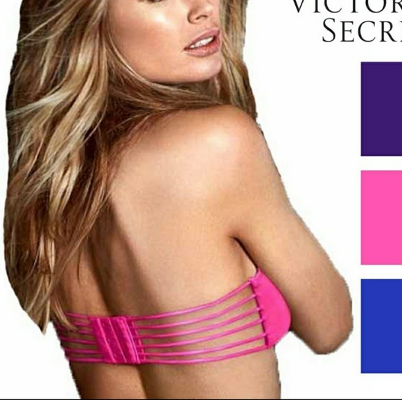 Victoria's Secret Very Sexy Pink Push Up Bandeau Size: 34D NWT - Picture 5 of 16